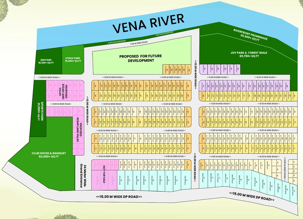 Master Plan of Kesar Riverdale in Mihan, Nagpur - Image 404480