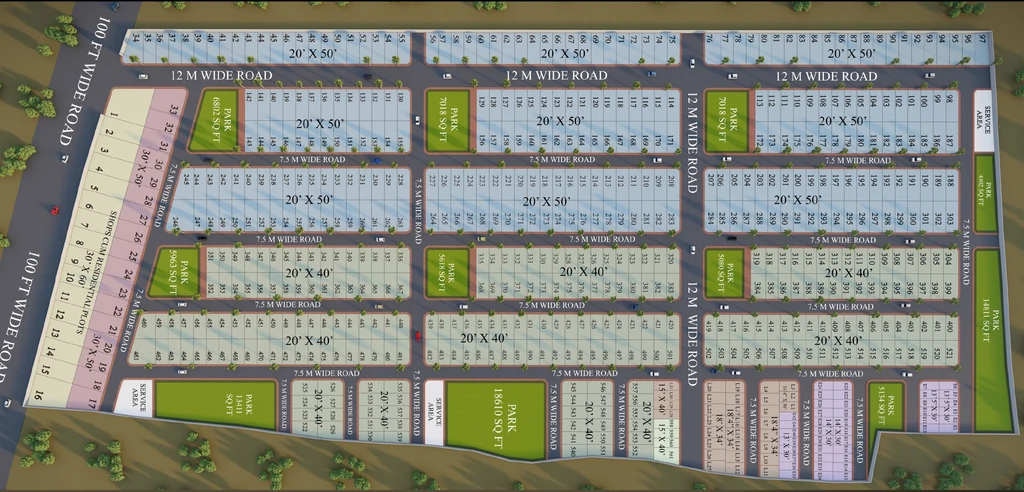 Master Plan of Shree Sawariya Dham in Khandwa Road, Indore - Image 404546