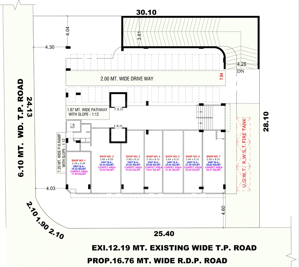 Master Plan of Commercial Shree Kasturba Avenue in Nava Vadaj, Ahmedabad - Image 404492