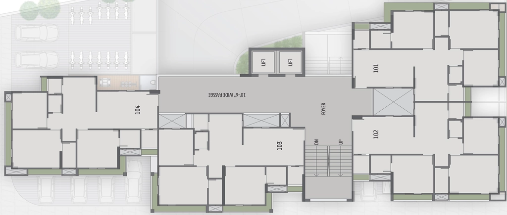 Floor Plan of Kuber Heaven in Sanand, Ahmedabad - Image 404511