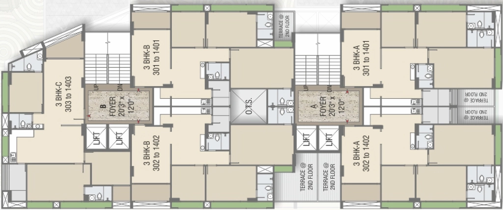 Floor Plan of Maruti Saketham Lakeview in Ognaj, Ahmedabad - Image 404541