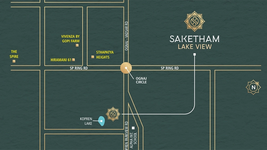 Location of Maruti Saketham Lakeview - Image 404521