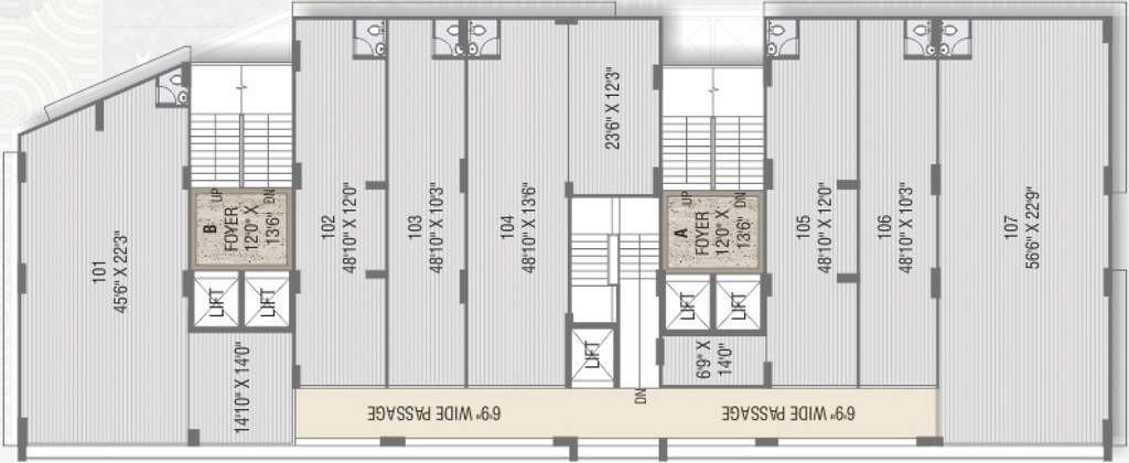 Floor Plan of Commercial Maruti Saketham Lakeview in Ognaj, Ahmedabad - Image 404554