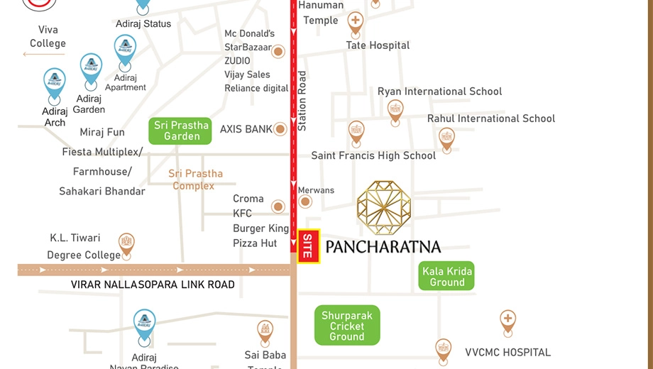 Location of Radhe The Pancharatna - Image 404719