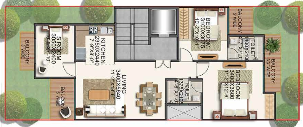 3 BHK Flat in Signature Global Park 4 in Sector 36 A, Gurgaon - Image 918660