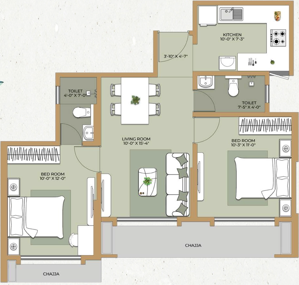 2 BHK Flat in Ethics Oliver in Mahim West, Mumbai - Image 918857