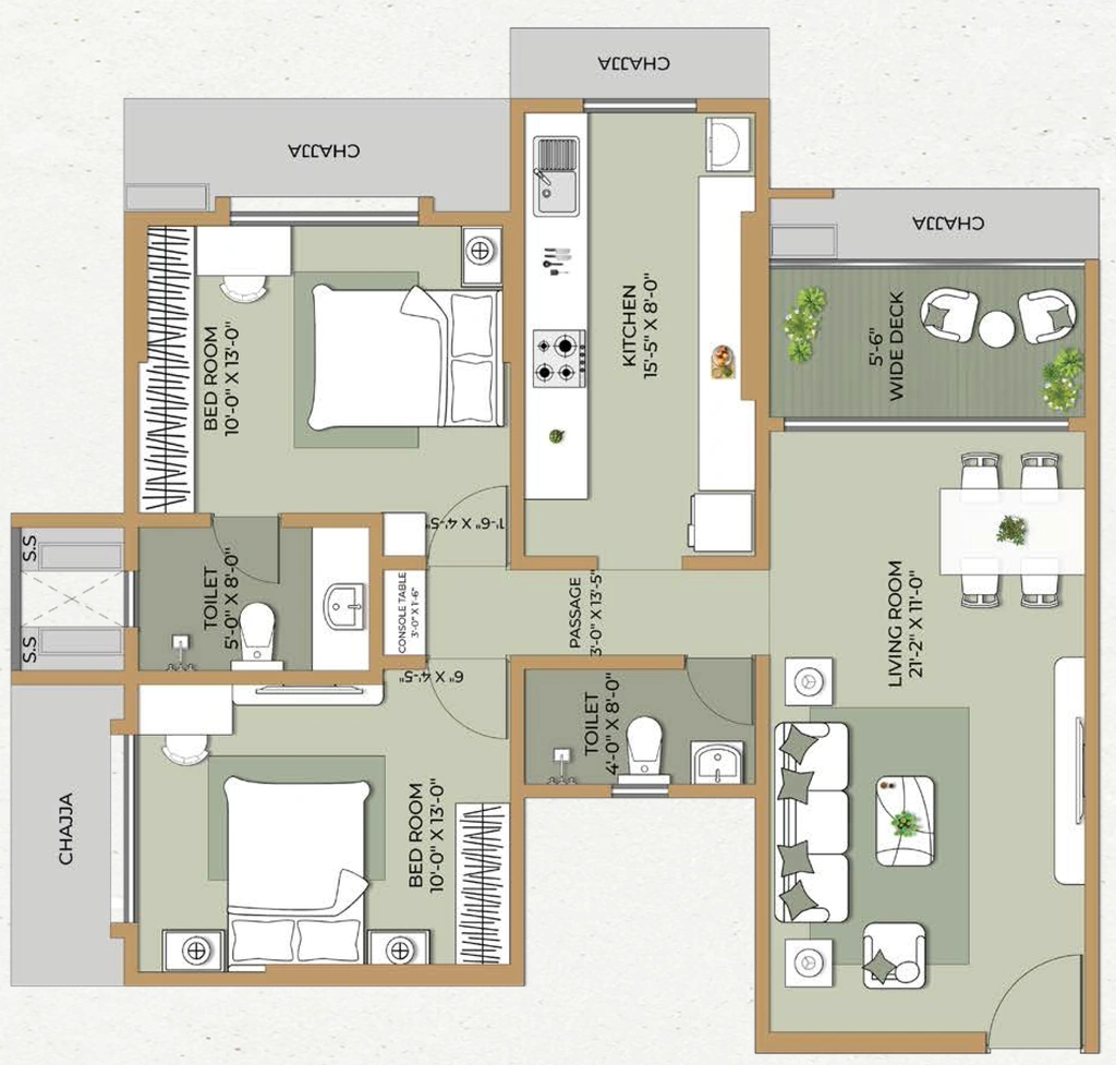 2 BHK Flat in Ethics Oliver in Mahim West, Mumbai - Image 918859