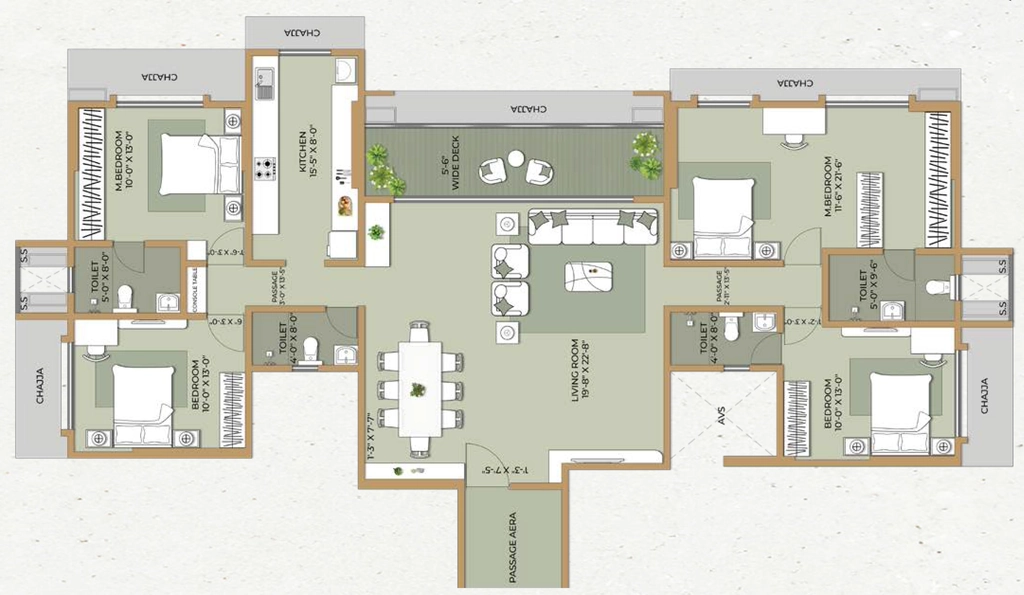 4 BHK Flat in Ethics Oliver in Mahim West, Mumbai - Image 918862