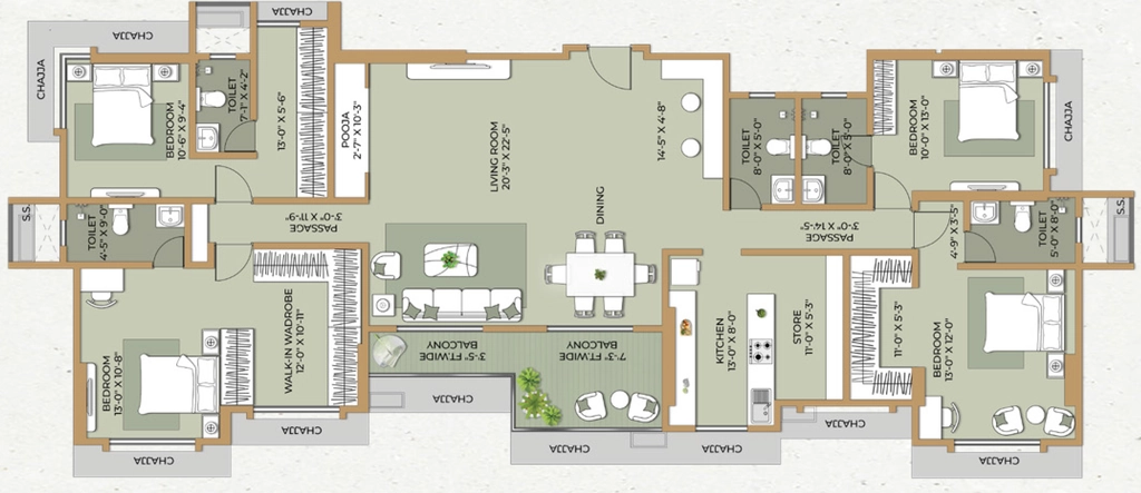 4 BHK Flat in Ethics Oliver in Mahim West, Mumbai - Image 918863