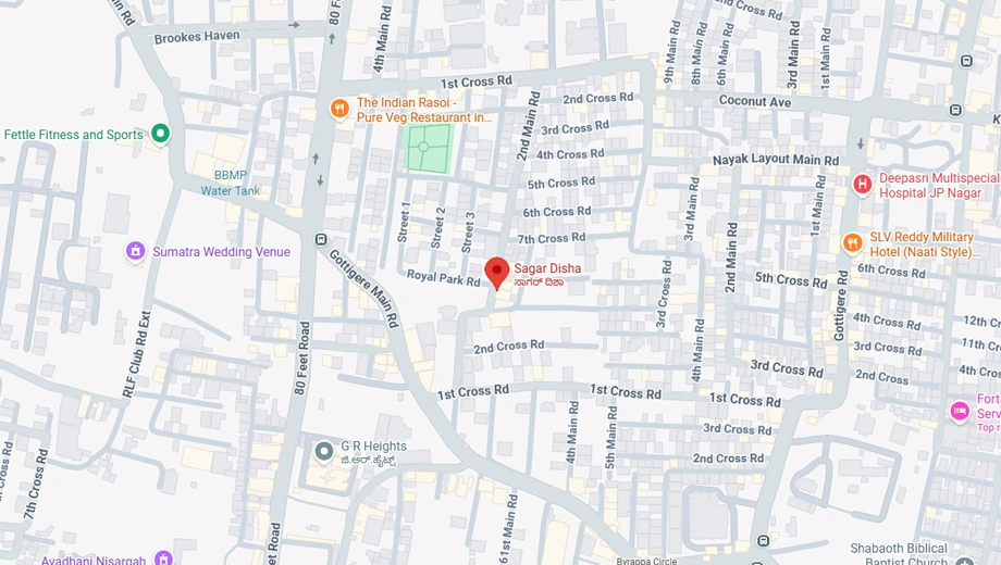 Location of Sagar Disha in JP Nagar, Bangalore - Image 404801
