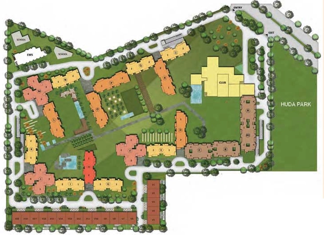Master Plan of Ambience Caitriona in Sector 24, Gurgaon - Image 404743