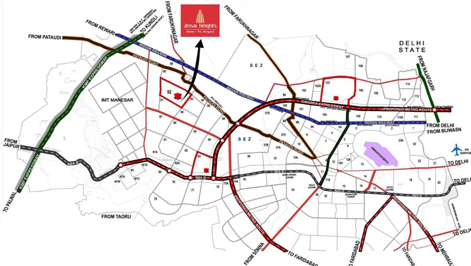Location of Ansal Heights - Image 404749