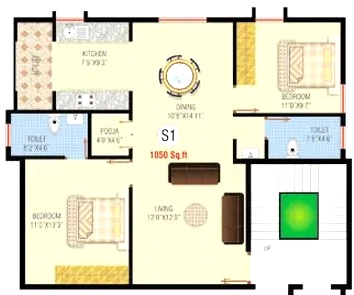 2 BHK Flat in Sagar Royal in Kanakapura Road, Bangalore - Image 918772
