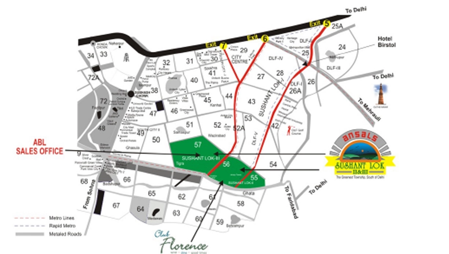 Location of Ansal Florence Premium Floors - Image 404755