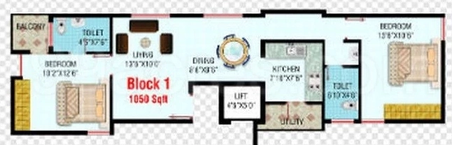 2 BHK Flat in Sagar Vista in Doddakallasandra, Bangalore - Image 918766