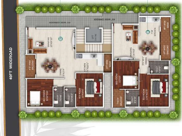 Master Plan of Thanushk Adithya Heights in Thanisandra, Bangalore - Image 404773