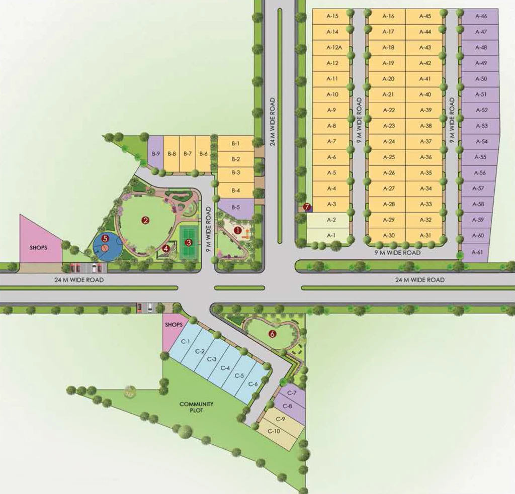 Master Plan of BNB Nature Valley in Sector 70, Gurgaon - Image 404771