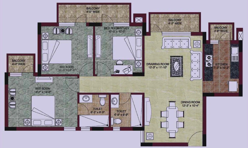 3 BHK Flat in BPTP Park Prime in Sector 66, Gurgaon - Image 918790