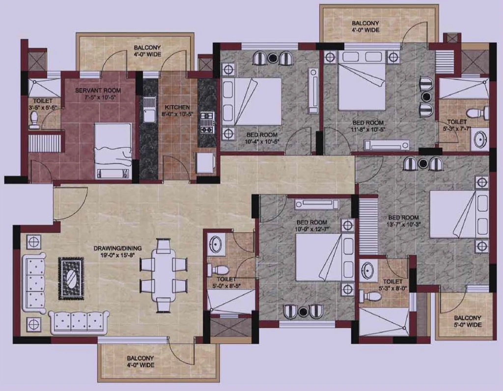 4 BHK Flat in BPTP Park Prime in Sector 66, Gurgaon - Image 918791