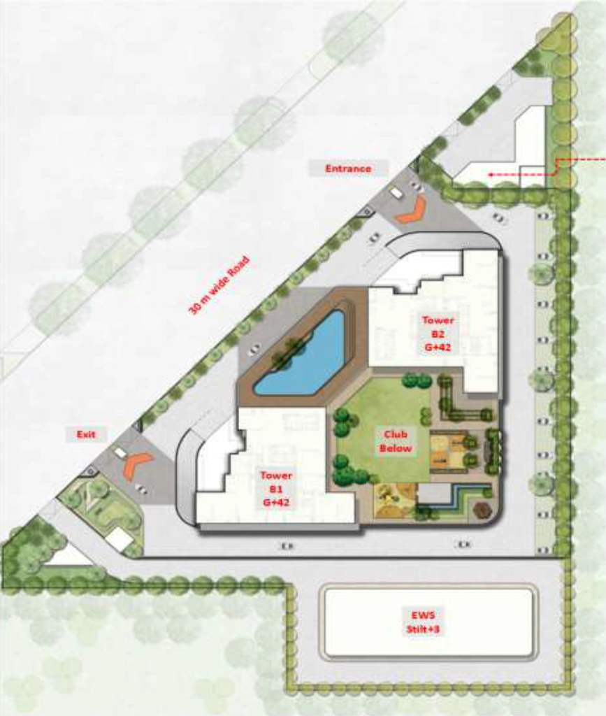 Master Plan of Landmark Skyvue in Sector 103, Gurgaon - Image 405009