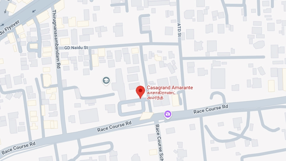 Location of Casagrand Amarante in Race Course, Coimbatore - Image 404812