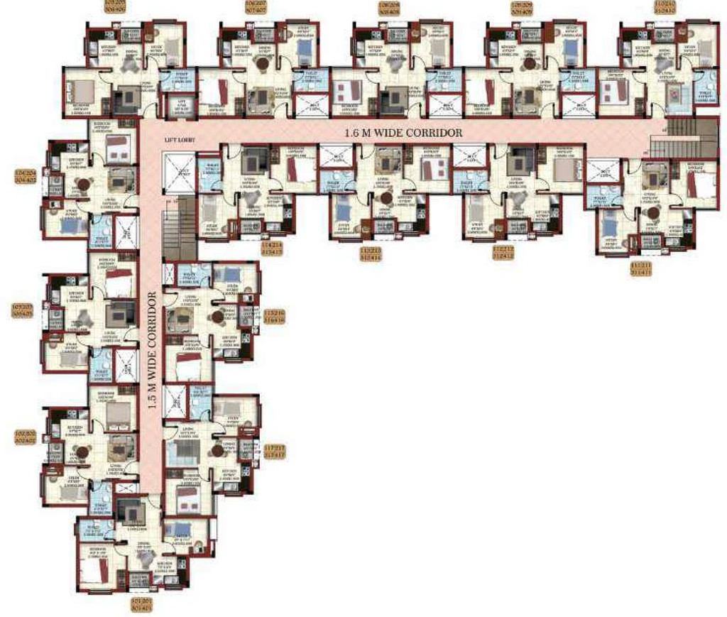 Floor Plan of Casagrand Eternia Phase 2 in Kalapatti, Coimbatore - Image 404831