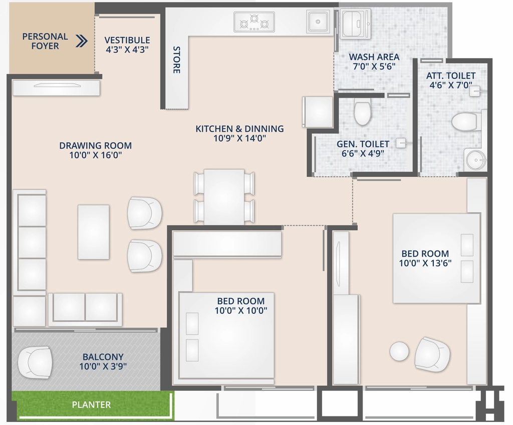 2 BHK Flat in Shikhar Landmark in Tragad, Ahmedabad - Image 918832