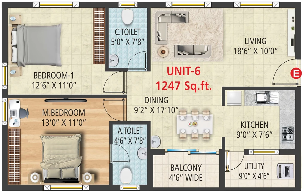 2 BHK Flat in B V Maple Habitat in Uttarahalli, Bangalore - Image 918812