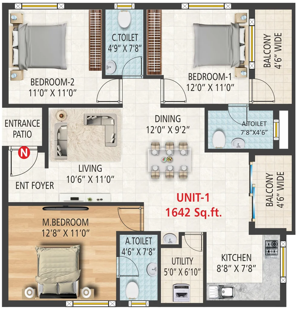 3 BHK Flat in B V Maple Habitat in Uttarahalli, Bangalore - Image 918813