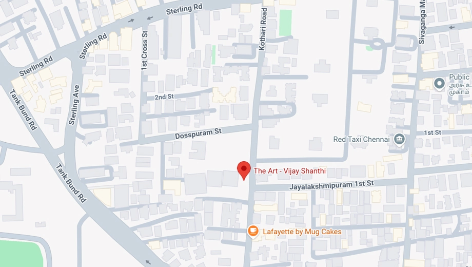 Location of Vijay Shanthi The Art - Image 404896