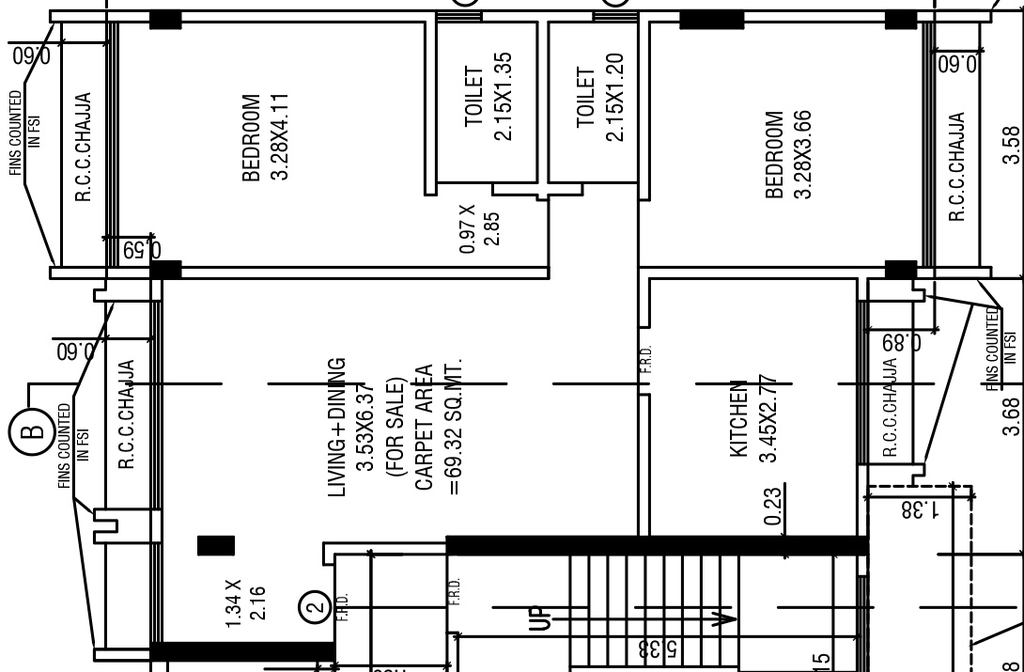 2 BHK Flat in Suraj Lumiere in Dadar West, Mumbai - Image 919083