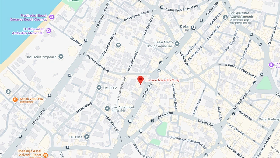 Location of Suraj Lumiere - Image 405549