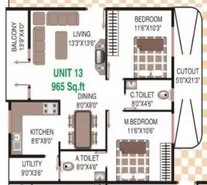 2 BHK Flat in Mahaghar Vajra in Vajarahalli, Bangalore - Image 918819