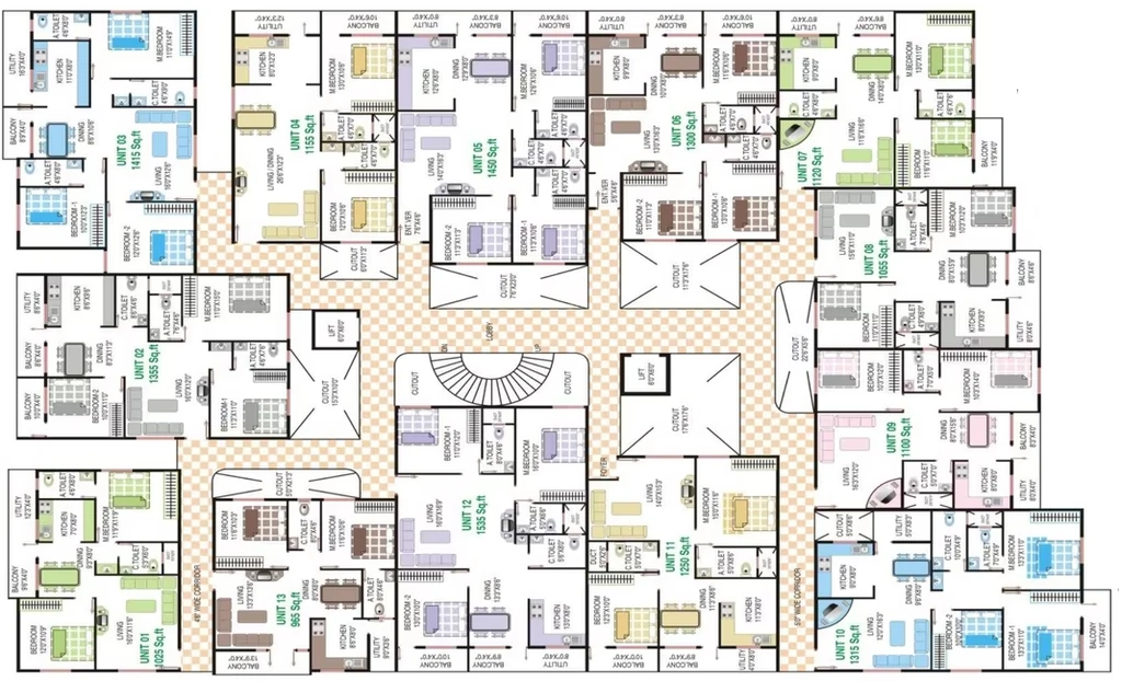 Floor Plan of Mahaghar Vajra in Vajarahalli, Bangalore - Image 404904