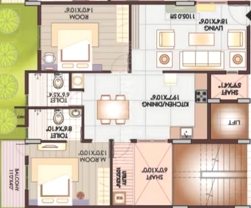 2 BHK Flat in Rainbow Waterfront in Uttarahalli, Bangalore - Image 918945