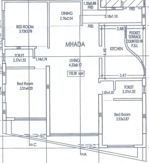 3 BHK Flat in Suraj Mangirish in Mahim West, Mumbai - Image 919085