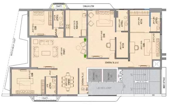 4 BHK Flat in Suraj Mangirish in Mahim West, Mumbai - Image 919087
