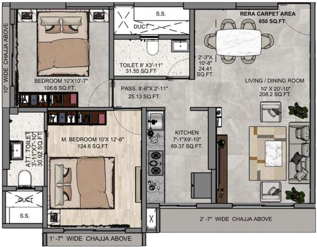 2 BHK Flat in Prameya Code 137 in Mahim West, Mumbai - Image 919078