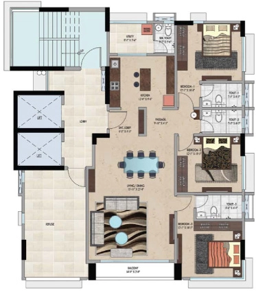 3 BHK Flat in Harsh Madhuwanti in Dadar West, Mumbai - Image 918868