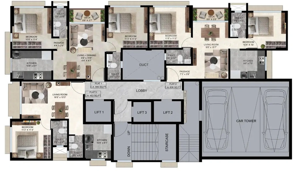 Floor Plan of Harsh Oasis in Matunga West, Mumbai - Image 405085