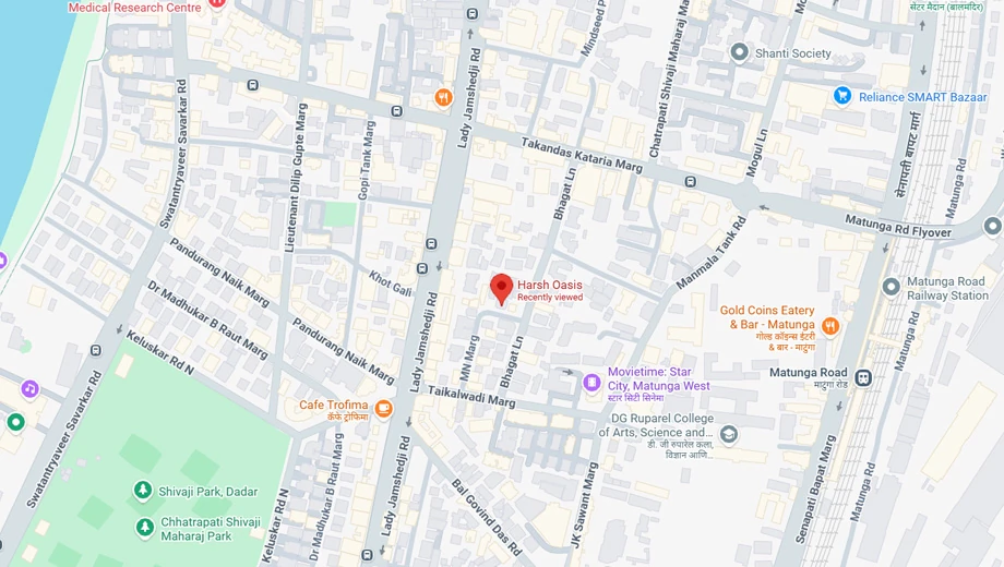 Location of Harsh Oasis in Matunga West, Mumbai - Image 405084
