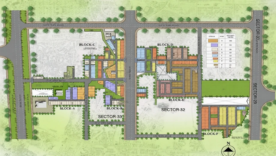 Master Plan of Central Park Flower Valley The Room in Sector 32, Gurgaon - Image 405102