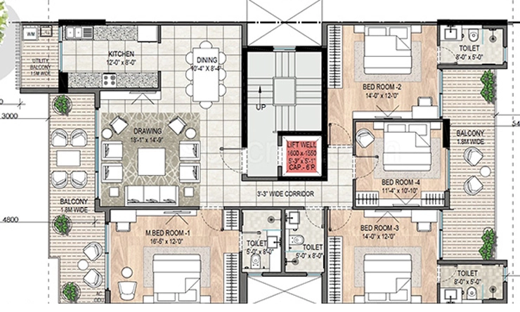 4 BHK Flat in DLF Builder Floors in DLF Phase 2, Gurgaon - Image 918887