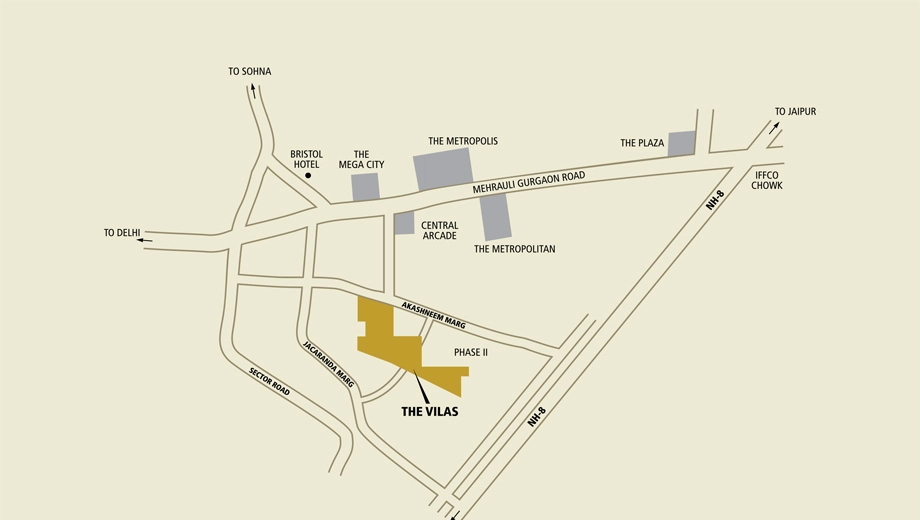 Location of Emaar MGF The Vilas - Image 405135