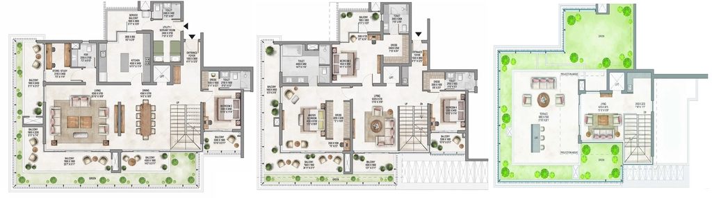 4 BHK Penthouse in Krisumi Waterside Residences The Forest Reserve in Sector 36 A, Gurgaon - Image 918903