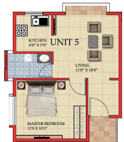 1 BHK Flat in Thiru Margadarshi Ashwini Enclave in Kammanahalli, Bangalore - Image 918921