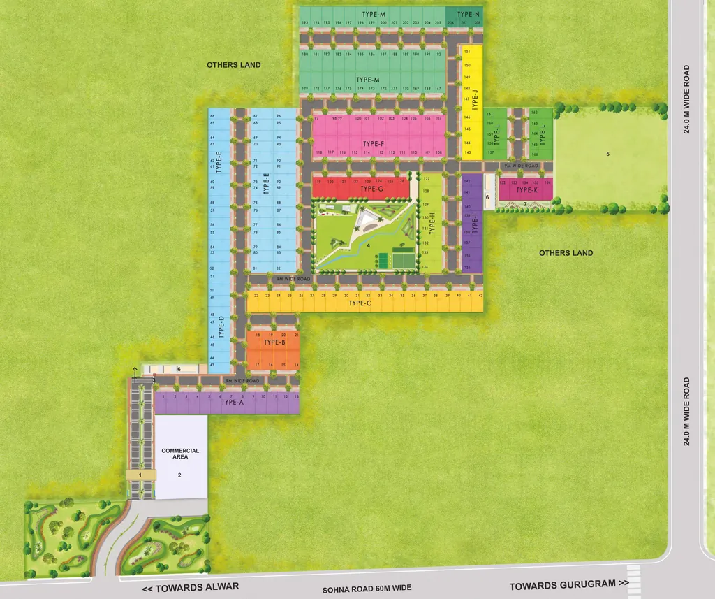 Master Plan of Lion Green Valley in Sector 35, Gurgaon - Image 405197