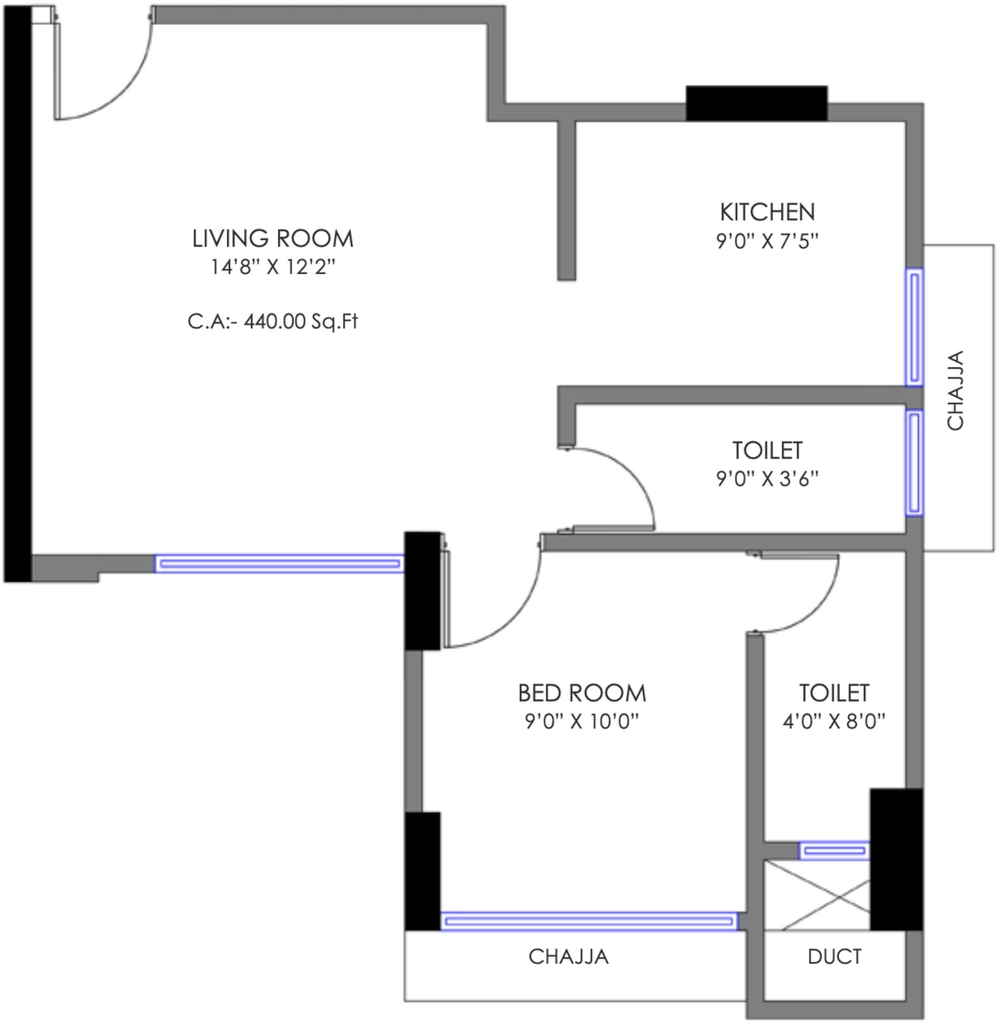 1 BHK Flat in Aasma Yashvi Regency in Girgaon, Mumbai - Image 919062
