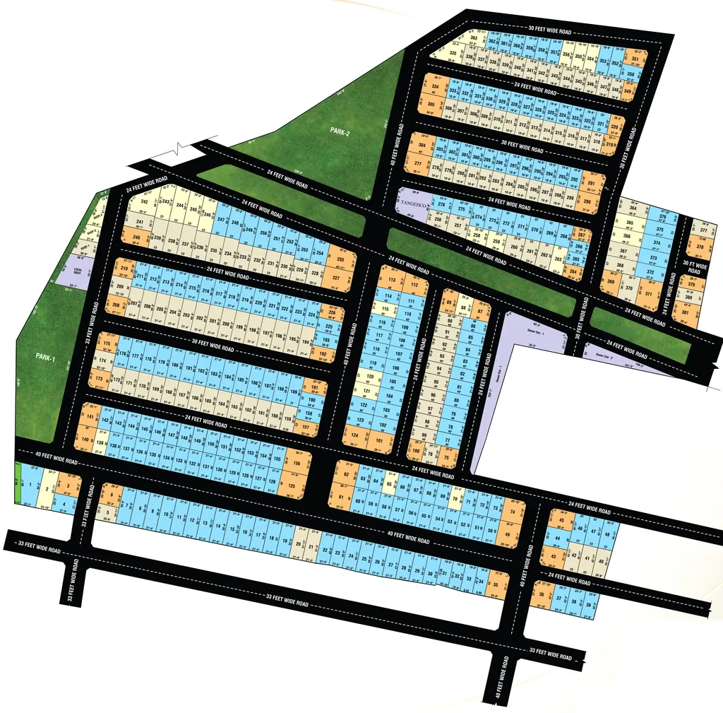 Master Plan of VIP Viruksham in Singaperumal Koil, Chennai - Image 405205