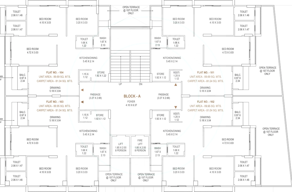 Floor Plan of RK Rewa Pearl in Shilaj, Ahmedabad - Image 405222